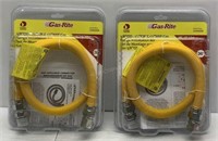 Lot of 2 Gas Rite 3ft MIP Gas Range Kits - NEW