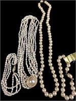 Pearl & Faux Pearl Necklace / Bracelet Collection