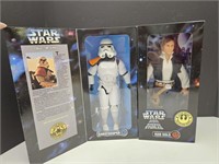 NIB 12" Han Solo & Sand Trooper Action Figures