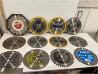 12. -  10” saw Blades assorted
