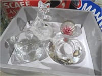 CLEAR GLASS PAPER WEIGHTS