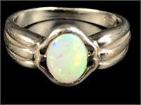 Size 7 Sterling & Opal Ring