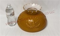 Vintage Cased Glass American Eagle Lamp Shade