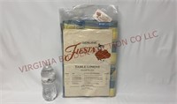 Genuine Fiesta 60"x84" Plaid Tablecloth - Unused