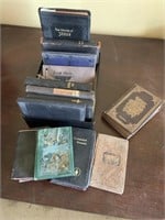 Collection of small handles, prayer books, Bibles,