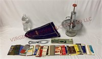 Art Deco Shot Dispenser, Bar Tool & Advertising