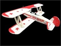 Vintage Red Baron Frozen Pizza Toy Airplane