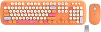 UBOTIE Wireless Keyboard Mouse Combo (Orange)