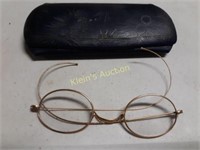 Antique Gold Filled Glasses Eye Glasses Spectacles