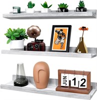 Annecy Floating Shelves  24  Grey  3pcs