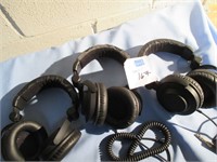 qty 3 Audio Technica A53 - black label headphones