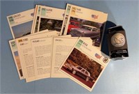30+ vintage "Car" info cards see pics
