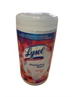 Lysol 75 count wipes sunkissed linen