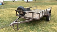 Tilt bed Trailer no title 5'X10'