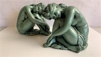 MCM 1963 figural nude plaster sculptures
