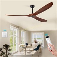 60' Ceiling Fan  6 Speeds  Black Walnut