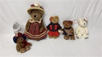 Boyd's Bears - Prudence Bearimore & (4) 8" Bears