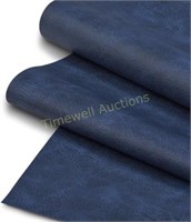 Blue Faux Leather Fabric 36x54 - 1 Yard