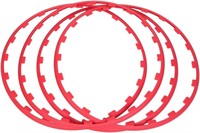 ECCPP 20 Red Wheel Guard Trim Ring