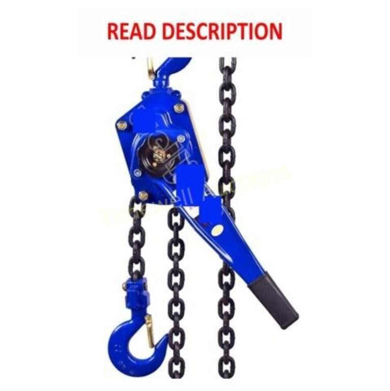 1 T Chain Hoist Manual Lifting (Color:1TX6M)