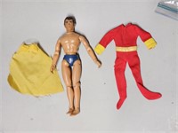 1974 Mego Shazam Action Figure w Cape and outfit
