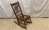 Antique Wooden Rocker / Rocking Chair - Needs Seat
