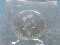 1 Ounce .999 Silver $5 Dollar Canadian Coin
