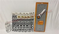 Fiskars Rotary Cutting Set & Thickers Letter Sets