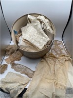 Antique lace collars and linens