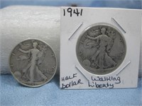 1941-1942 Silver Half Dollars 90% Silver