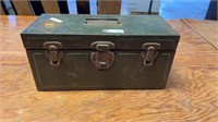 Metal Tool Box W/Grinding Wheels