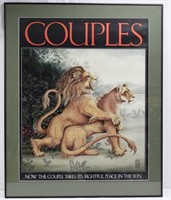 Heather Cooper - Couples Lions Poster