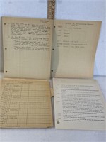 Apollo 12 handwritten and typed astronaut notes