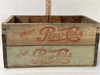 Vintage Pepsi-Cola crate 19x12x11
