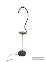 Vintage electric floor lamp with ashtray stand
