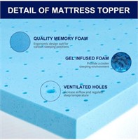 Brand new 2 inch twin mattress topper