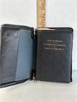 Vintage book of Mormon, 1963 in black leather