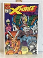 1991 X-Force, comic book bag, and boarded