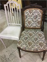 Lot of 2 Vintage Decorative Chairs (Pick up only)