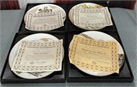 11 - 4 KNOWLES COLLECTIBLE PLATES W/ COAS (D68)