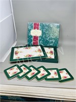 6 Royal Albert Old Country place mats & coasters