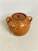 No. 3 antique lidded bean pot