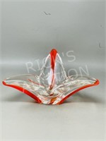 Chalet art glass 9" bowl