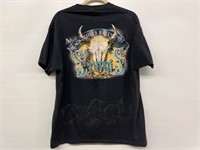 Sturgis ‘95 Black Hills Rally Shirt Skull Buffalo