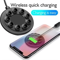 Portable 10W Qi Wireless Charging Pad Suction Cup