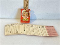 1950s old made card game by Whitman printed in