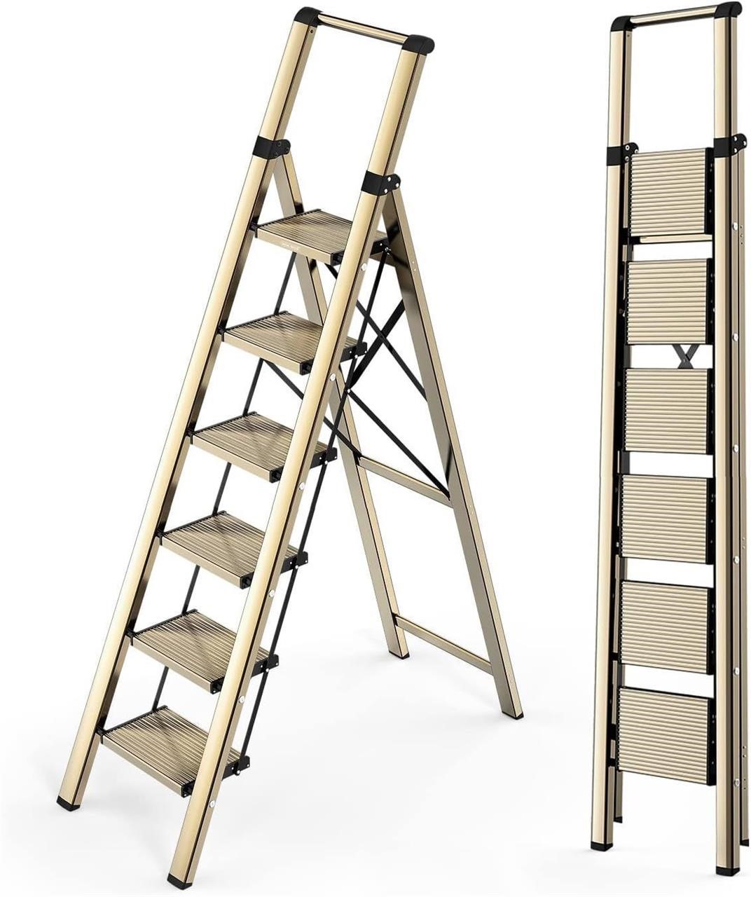 6 STEP Lightweight Folding Ladder