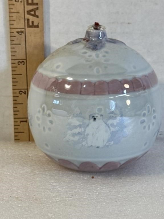 Pfaltzgraff Winter Frost Collection oil lamp