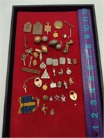Assortment of Sports Related Vtg Charms