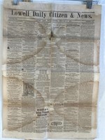 1859, Original, Loweel Daily Citizen & News,